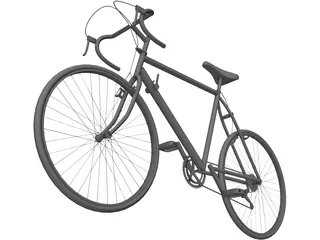Bicycle Road 10-Speed 3D Model preview