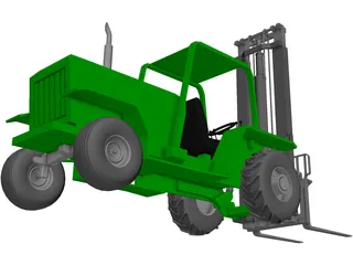 Forklift 3D Model preview
