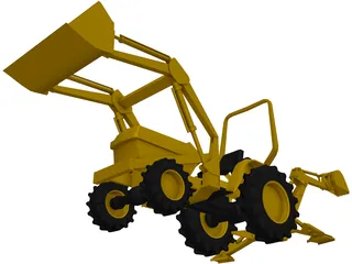 Tractor 3D Model preview