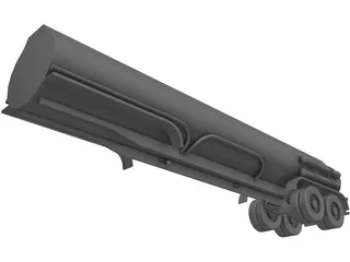Trailer Tanker 3D Model preview