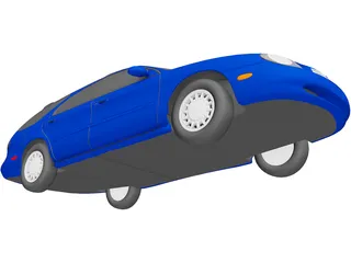 Mercury Sable Wagon (1996) 3D Model preview