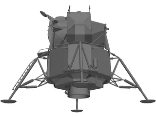 Apollo Lunar Lander 3D Model preview