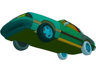 Ford Mustang Convertible (1993) 3D Model preview