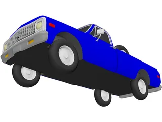 Chevrolet C10 Pickup (1972) 3D Model preview