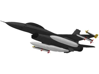 F-16C 3D Model preview