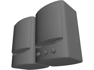 Speakers 3D Model preview