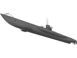 U-Boat 3D Model preview