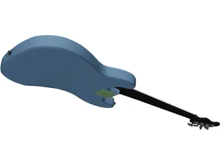 Fender Precision Mexican Bass 3D Model preview