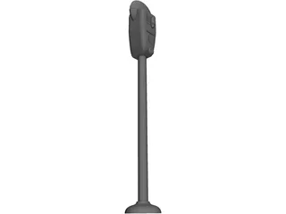 Parking Meter 3D Model preview