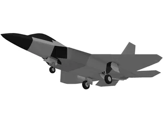 F-22A Raptor 3D Model preview