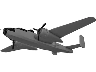 B-25 3D Model preview