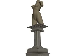 Greek Woman 3D Model preview