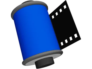 Film Roll 3D Model preview