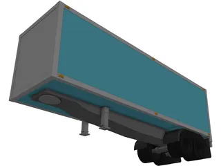 Trailer Box 3D Model preview