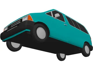 Ford Aerostar Van (1989) 3D Model preview