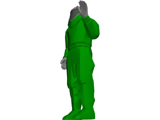 Fire Suit 3D Model preview