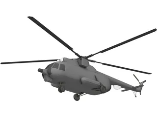 Mil Mi-8 Hip 3D Model preview
