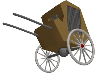 Fiacre 3D Model preview