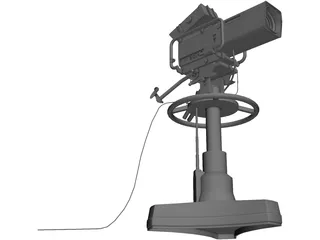 Television Camera 3D Model preview