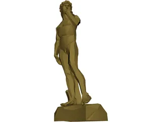 David Statue 3D Model preview