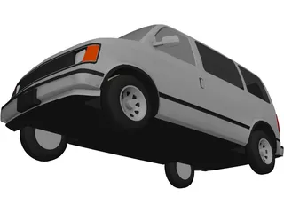 Chevrolet Astro Van (1986) 3D Model preview