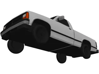 Dodge Dakota (1988) 3D Model preview