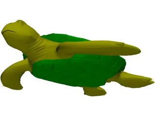 Turtle 3D Model preview