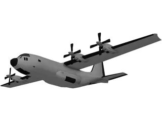 Lockheed C-130 Hercules 3D Model preview