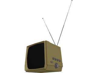 Television Vintage 3D Model preview