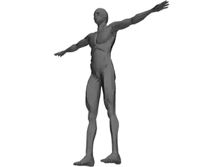 Asian Male Character 3D Model preview