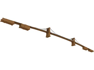 Brooklyn Bridge 3D Model preview