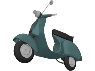 Scooter Vespa 3D Model preview