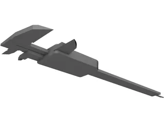 Mitutoyo Digital Caliper 3D Model preview