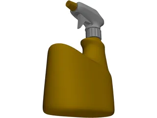 Bottle Spray 3D Model preview