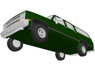Chevrolet Suburban (1986) 3D Model preview