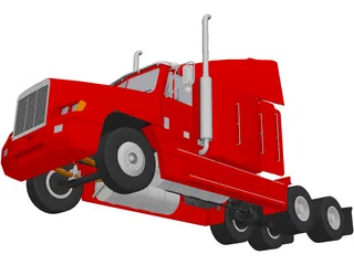 Freightliner FLD-120 3D Model preview