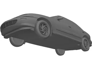 Chevrolet Cavalier Sedan (1998) 3D Model preview