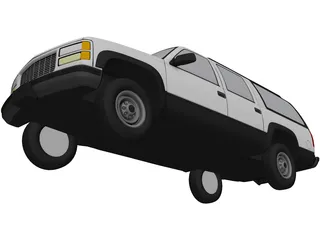 Chevrolet Suburban (1998) 3D Model preview