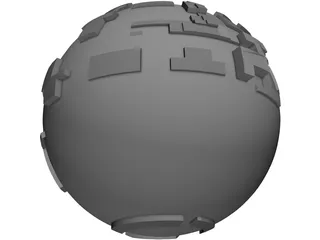Borg Sphere 3D Model preview