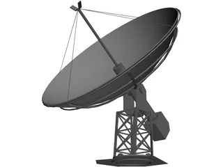 Satellite Dish 3D Model preview