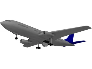 Airbus A300 3D Model preview