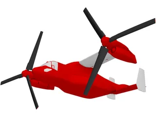Bell-Boeing V-22 Osprey 3D Model preview