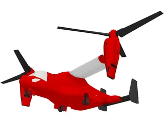 Bell-Boeing V-22 Osprey 3D Model preview