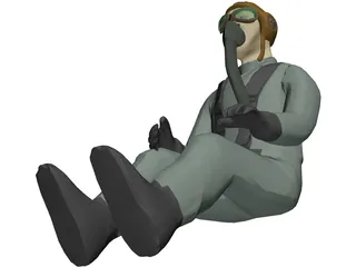 IIWW Pilot 3D Model preview
