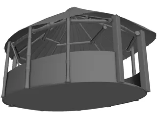 Indian Hut 3D Model preview