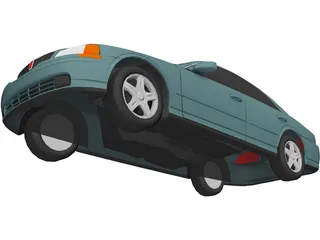 Lincoln LS (2000) 3D Model preview