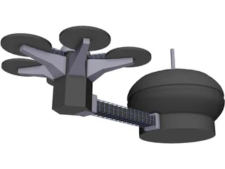 Moon Base 3D Model preview