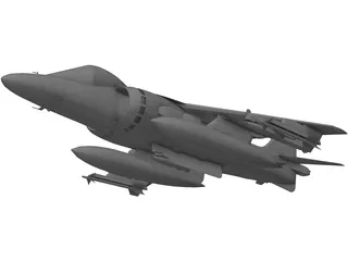 AV-8B Harrier 3D Model preview