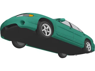 Pontiac Grand Prix GT (2000) 3D Model preview