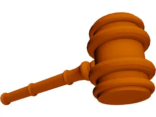 Gavel 3D Model preview